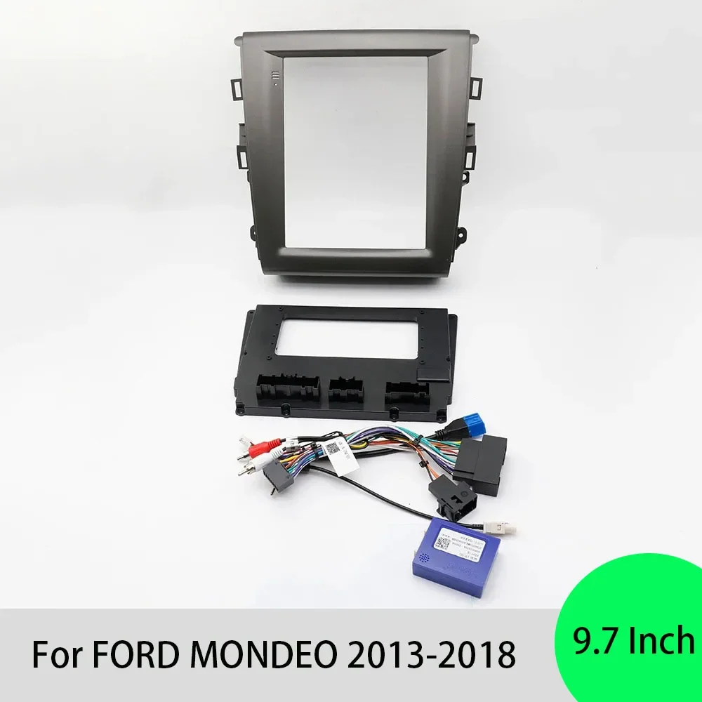 

Автомобильная магнитола для FORD MONDEO 2013-2018 9,7 дюймов, облицовка в стиле Теслы, Android, GPS, MP5, стереоплеер, 2Din, головное устройство, панель, рамка приборной панели