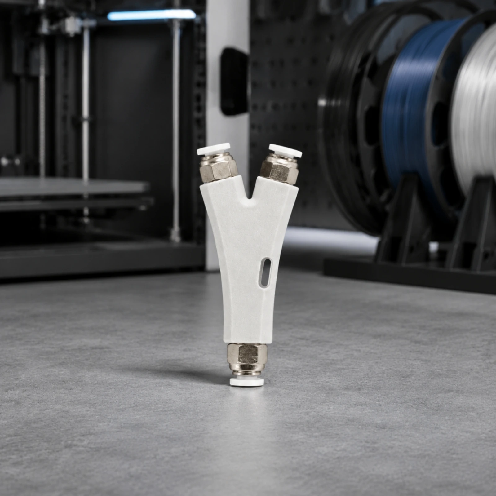 Filament Diverter with Push-Fit Fittings Compact Filament Diverter 3D Printer Accessory Space-Saving Innovative Design
