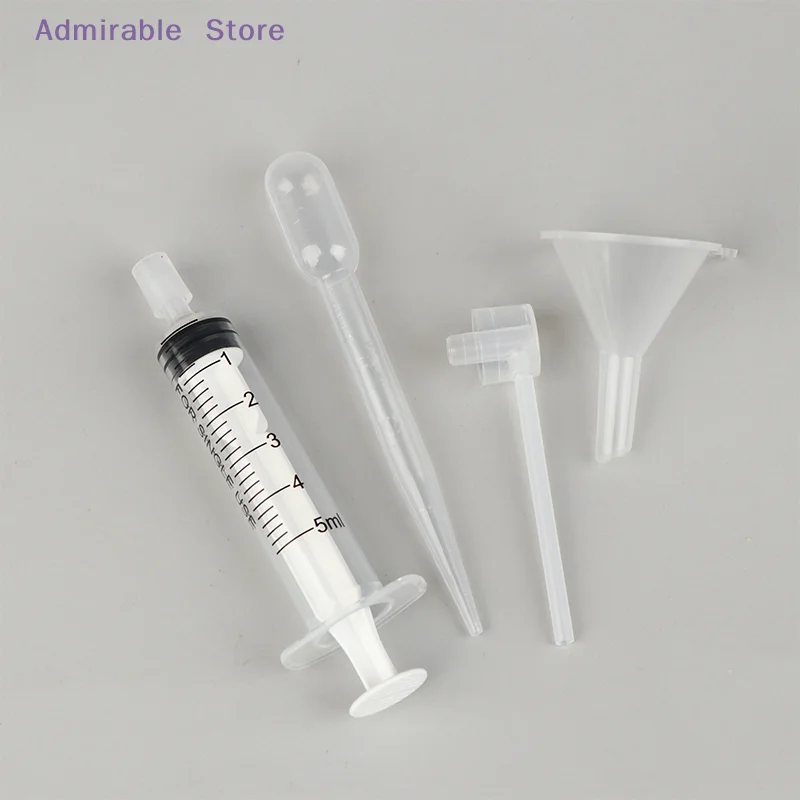 w3/4Pcs Perfume Refill Tools Set Plastic Diffuser Syringe Straw Dropper Funnel Spray Dispensing Required Cosmetic Tools