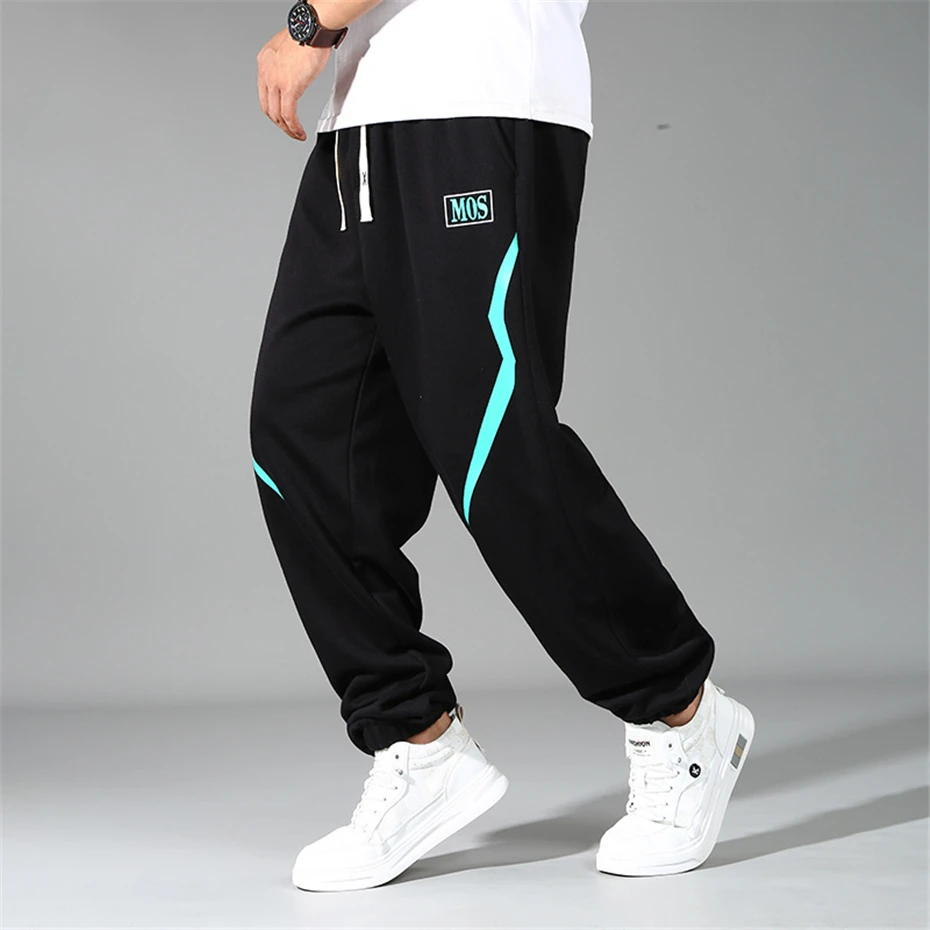 12XL Plus Size Jogger Pants Men Trackpants Fashion Casual Sweatpants Male Elastic Waist Trousers Big Size 12XL