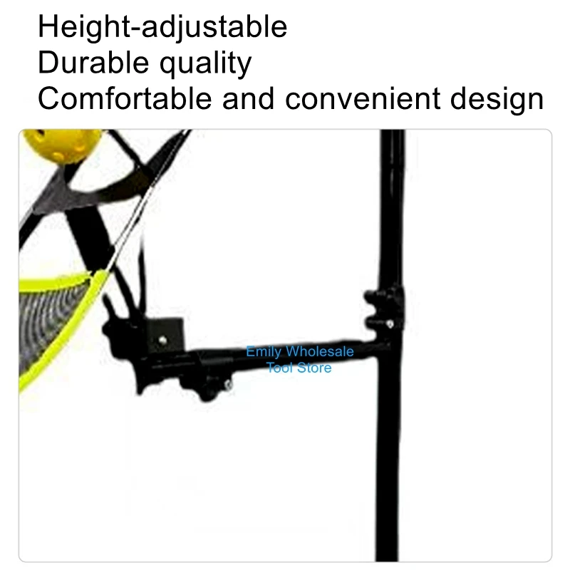 Pickleball/Tennis Adjustable Height 360° Rotating Portable Topspin Practice Device for Indoor/Outdoor Training