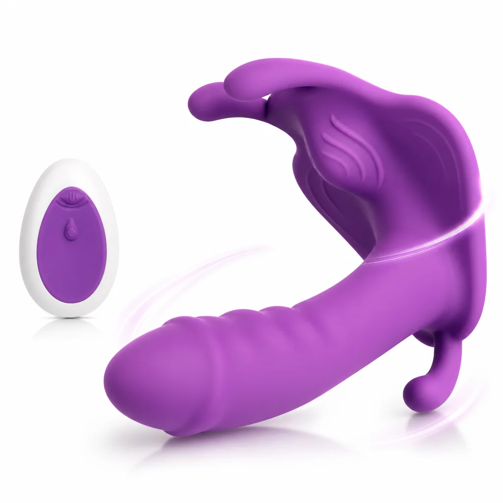 Wearable Dildo Women Vibrator Remote Control Panties Egg G-Spot Massager Vagina Nipple Oral Stimulator Female Sex Toy
