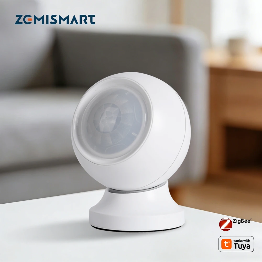 

Датчик присутствия человека Zemismart Zigbee, работающий с приложением Tuya Smart, с питанием от батареи, PIR-радарный детектор для системы домашней безопасности