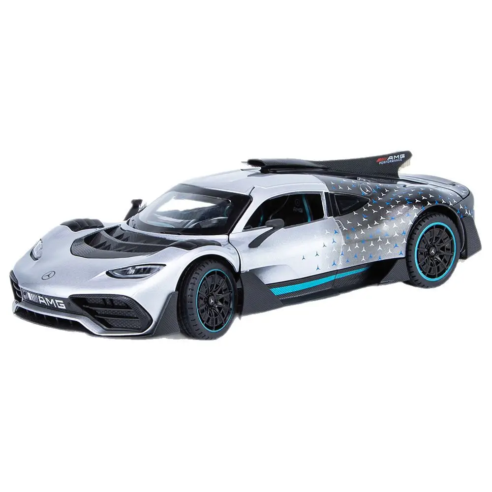 1:24 AMG ONE Alloy Super Sports Car Model Sound and Light  Car Model Figure Birthday Gift