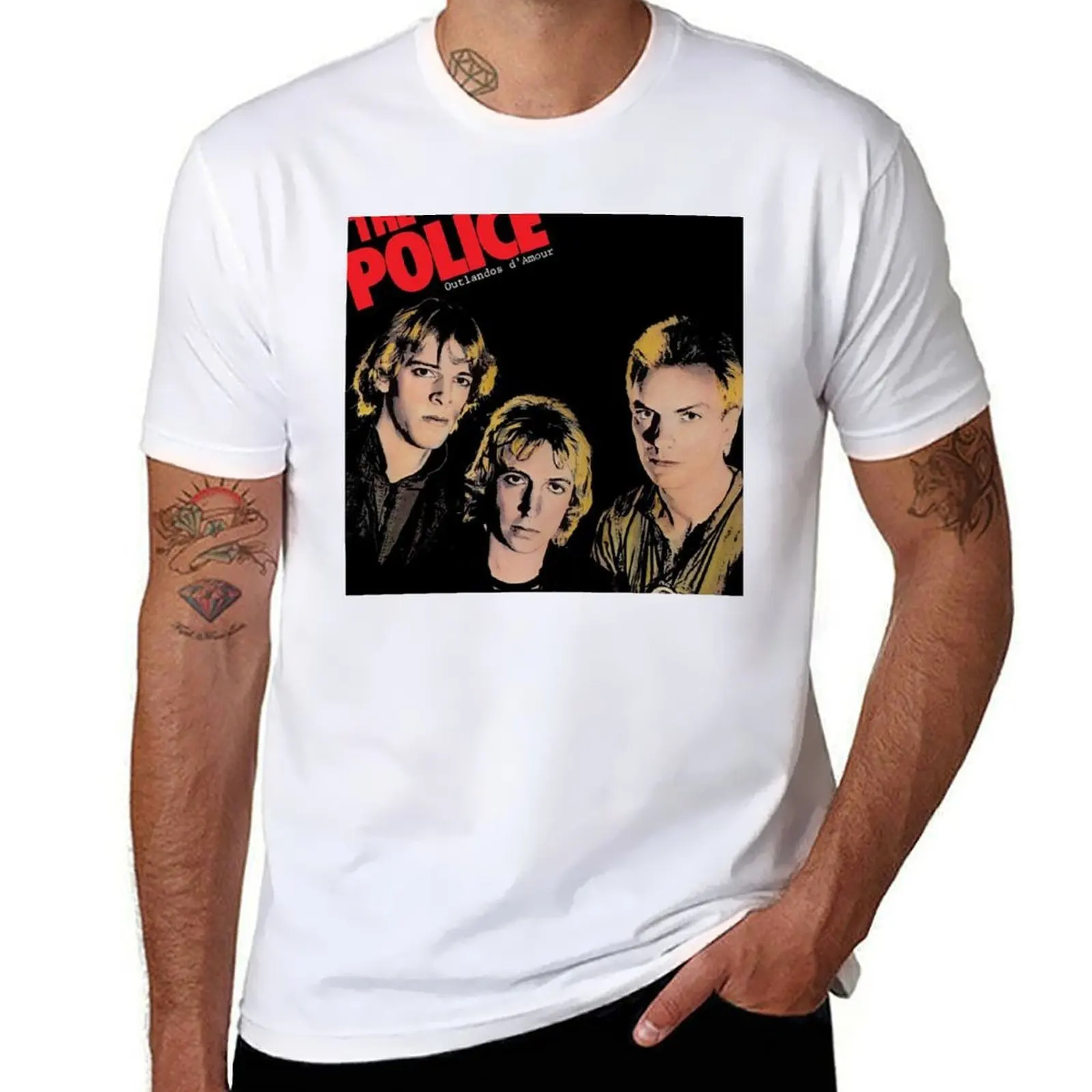 

The Police - Outlandos d'Amour album 1978 T-Shirt essential t shirt man t shirts cotton T-Shirt