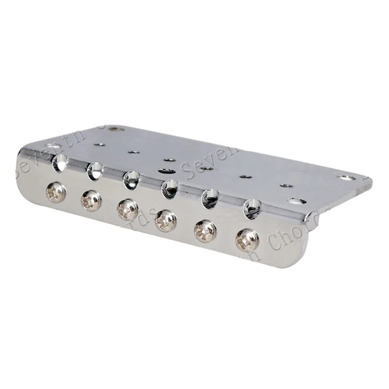 Ein Satz silber-goldener E-Gitarrensaiten, Sattel, Top-Load-Hardtail-Brücke, Zubehör für Musikinstrumente – Detail 7