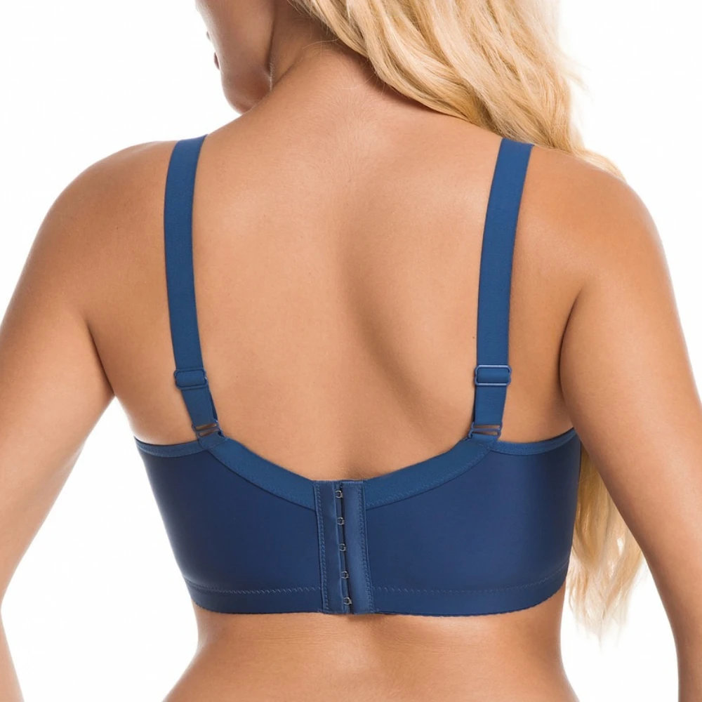 Plus Size Glossy Bra Thin Version Underwire Gather Push-up Side-smoothing Adjustable Comfortable Women's Underwear