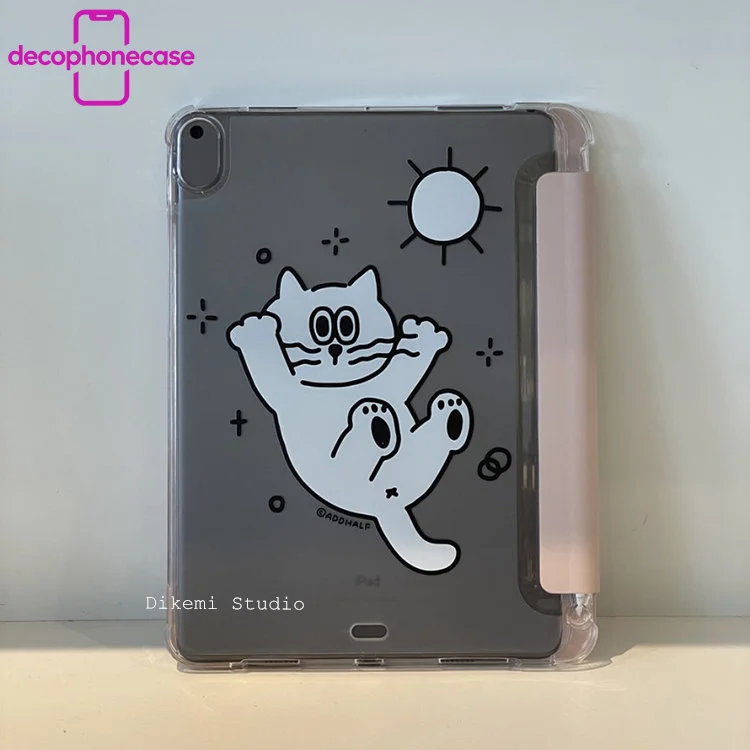 

Cute and playful cat With Pencil Holder Case For iPad Case iPad 10th Gen4th 5th 6th Air 4th 5th 10.9 Pro 113rd4th/10.2