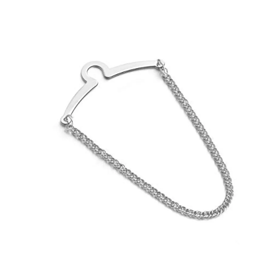 مجموعة مشابك ربطة العنق الذهبية الفضية الأنيقة مع سلسلة ربط ودبابيس طوق ربطة عنق للارتداء الرسمي مثالية لاجتماع الأعمال