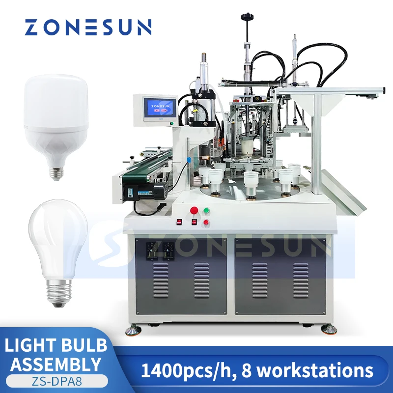 Zonesun ZS-DPA8 Light Bulb Assembly Monoblock Machine LED Light Bulb Assembly Machine