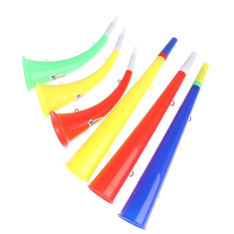 1PC Plastic Football Game Fans Horn Cheerleading Refueling Props Ox Horn Vuvuzela Kid Trumpet Toy Air Horn Party Toys Random