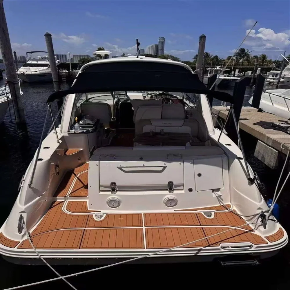 2011 Sea Ray Sundancer 350 Swim Platform Cockpit Mat Boat EVA Foam Teak Floor Pad SeaDek MarineMat Gatorstep Style Self Adhesive