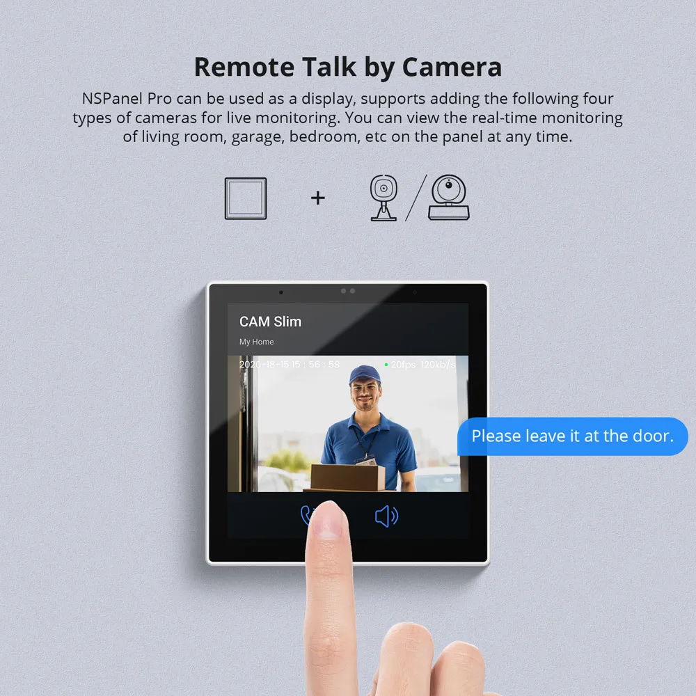 Zigbee-Puerta de enlace inteligente WIFI NSPanel Pro Home Smart Life, Panel de interruptor de Control de voz, pantalla táctil, centro de Control Central, UE