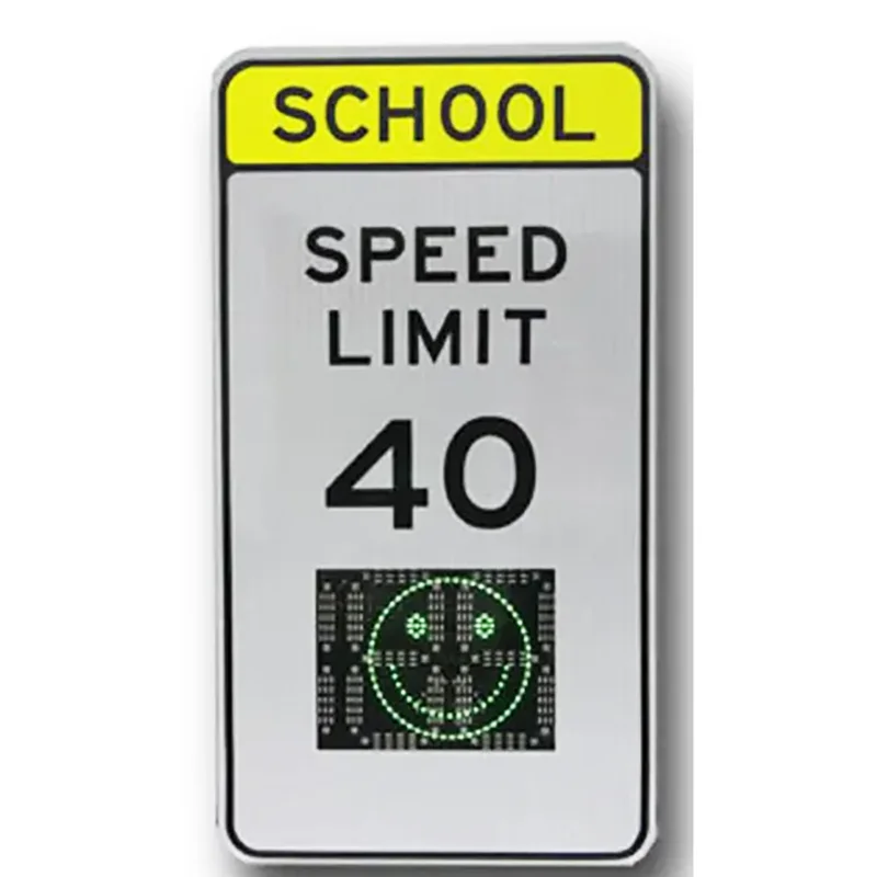 Solar Powered radar Speed Limit Sign  LED Traffic Warning Sign Aluminum Solar Powered Radar Speed Sign