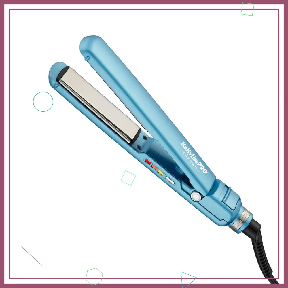 Compact Titanium Flat Iron: 3 Heat Settings, Dual Voltage, Auto Shutoff