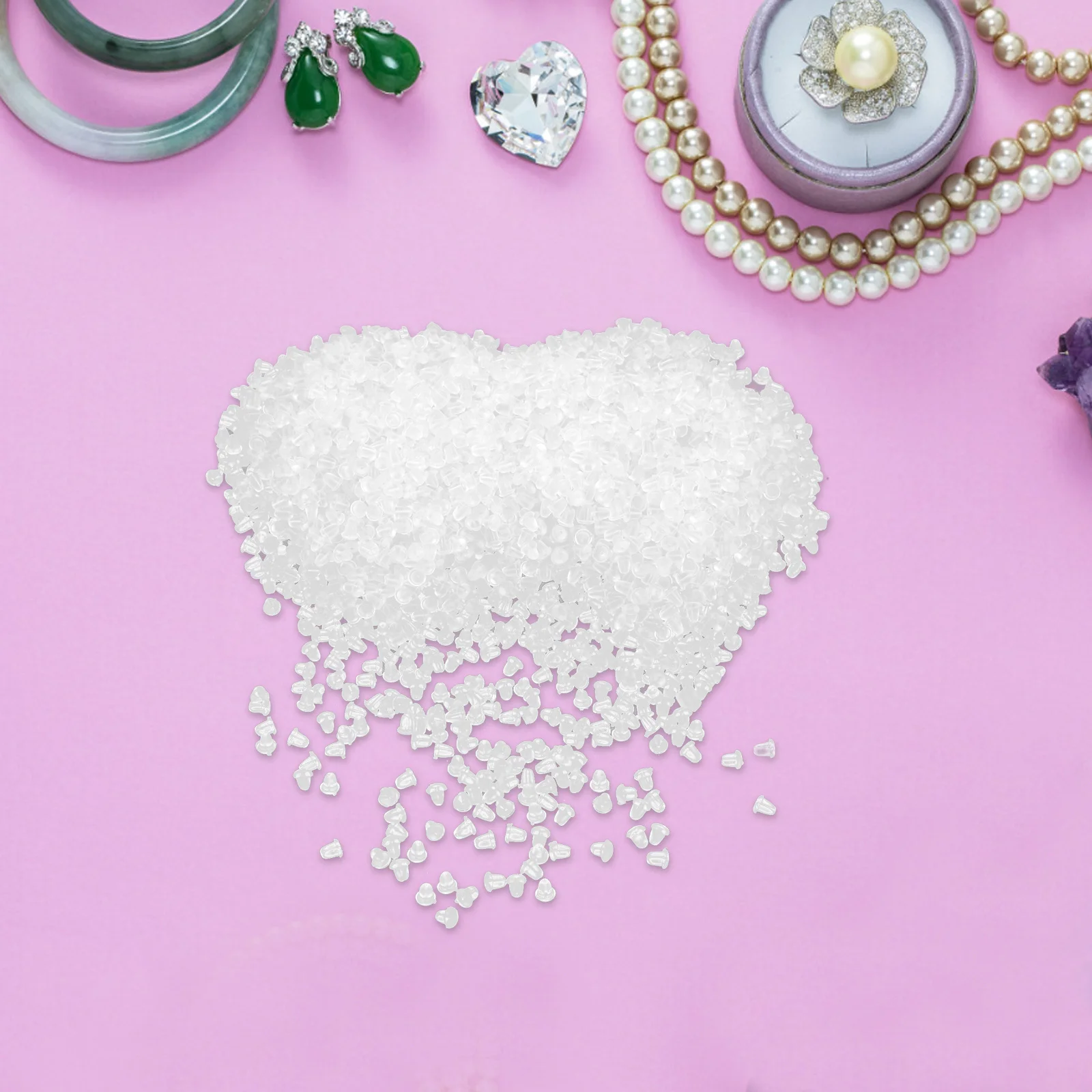 

8000 шт., прозрачные силиконовые серьги, мягкие фиксирующие пробки для сережек-гвоздиков, сменные крючки, аксессуары для сережек