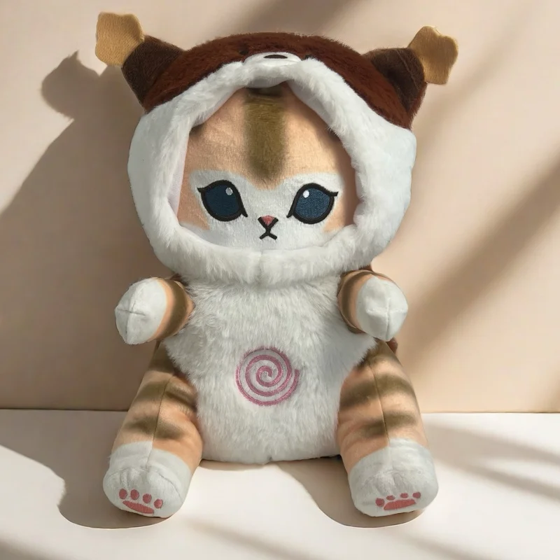 Four-gear adjustable breathing raccoon baby glowing soothes baby sleeping significant other sound and light music doll