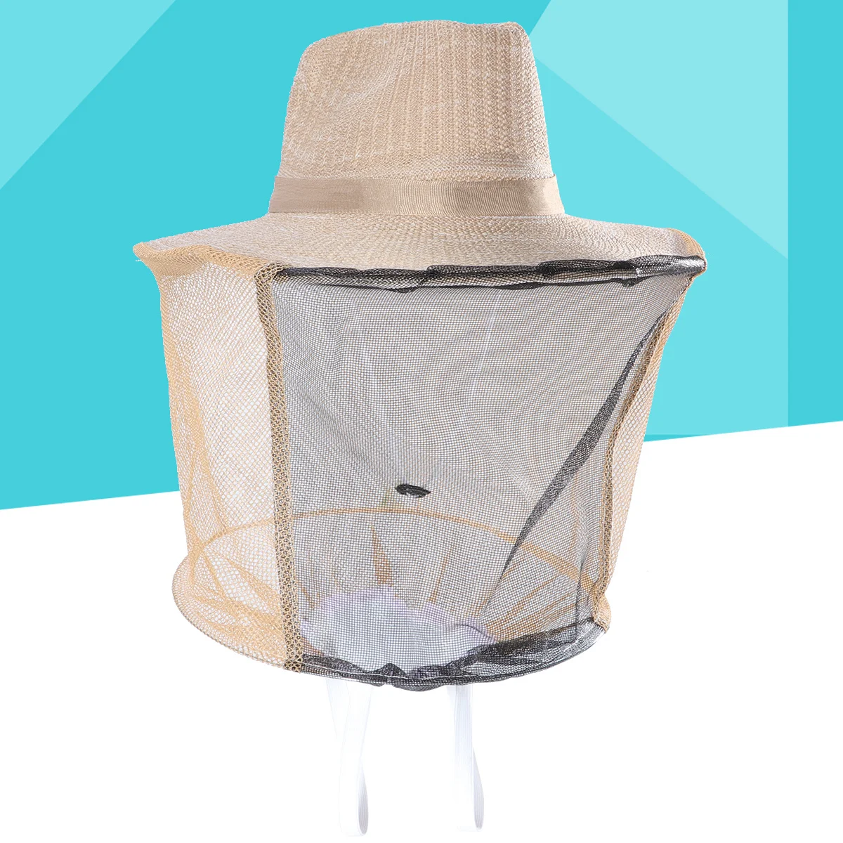 

Шляпа против пчел 35 см * 31 см, джинсовая стальная сетка, защита для лица, широкие поля, вентилируемая сетка для пчеловодства, эластичная походная сетка