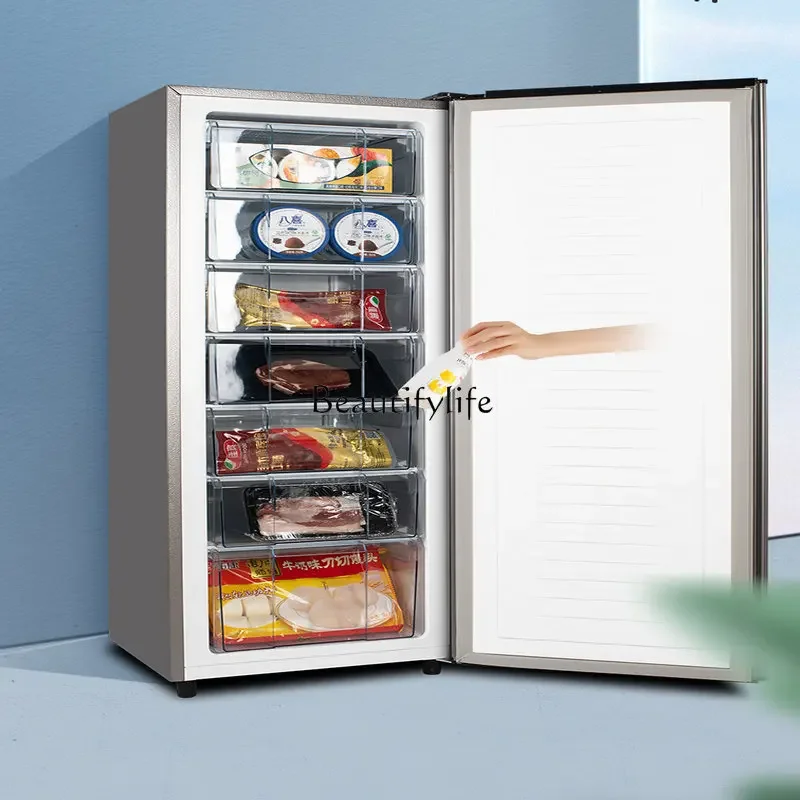 

yj24 Fully Freezing Small Refrigerator Side-Opening Freezer Vertical Freezer Drawer