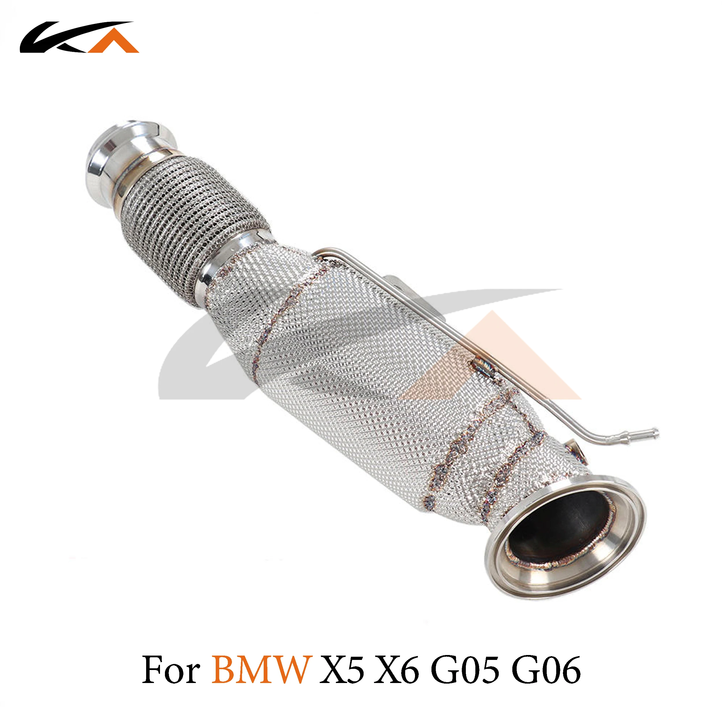 

KA Tuning exhaust system header stainless downpipe for BMW X5 X6 G05 G06 3.0T axle pipe performance catalysis heat shield