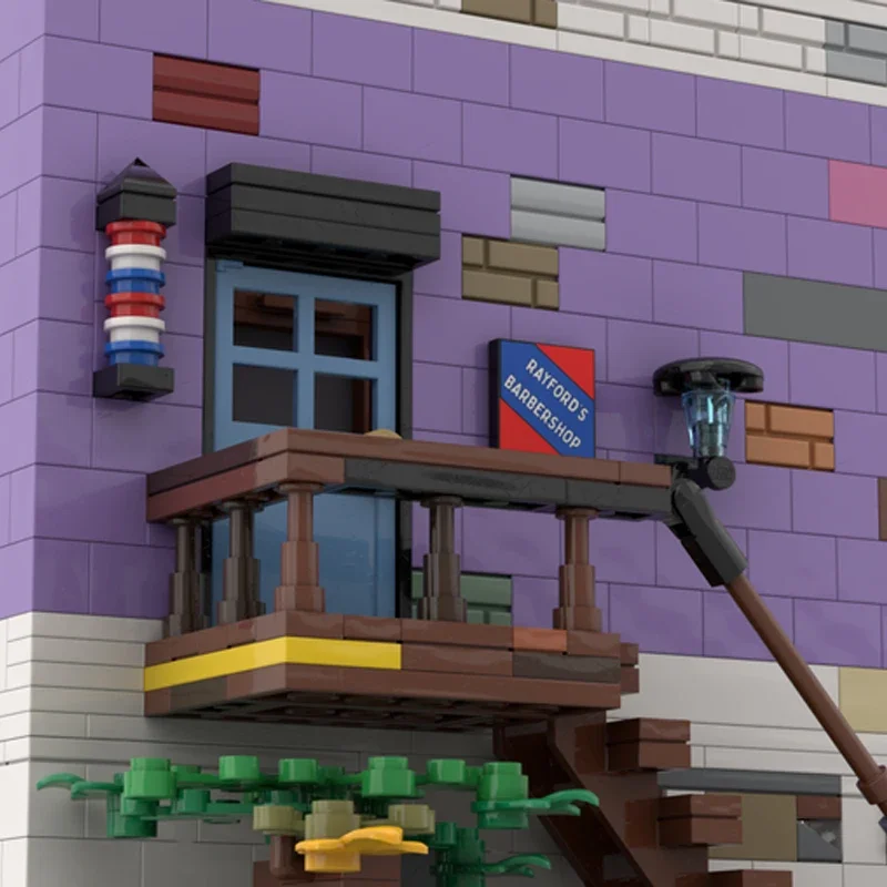 Bodega omega MOC City street building briques vue architecture modèle blocs jouet maison traditionnelle brique ensemble cadeau pour enfants ami