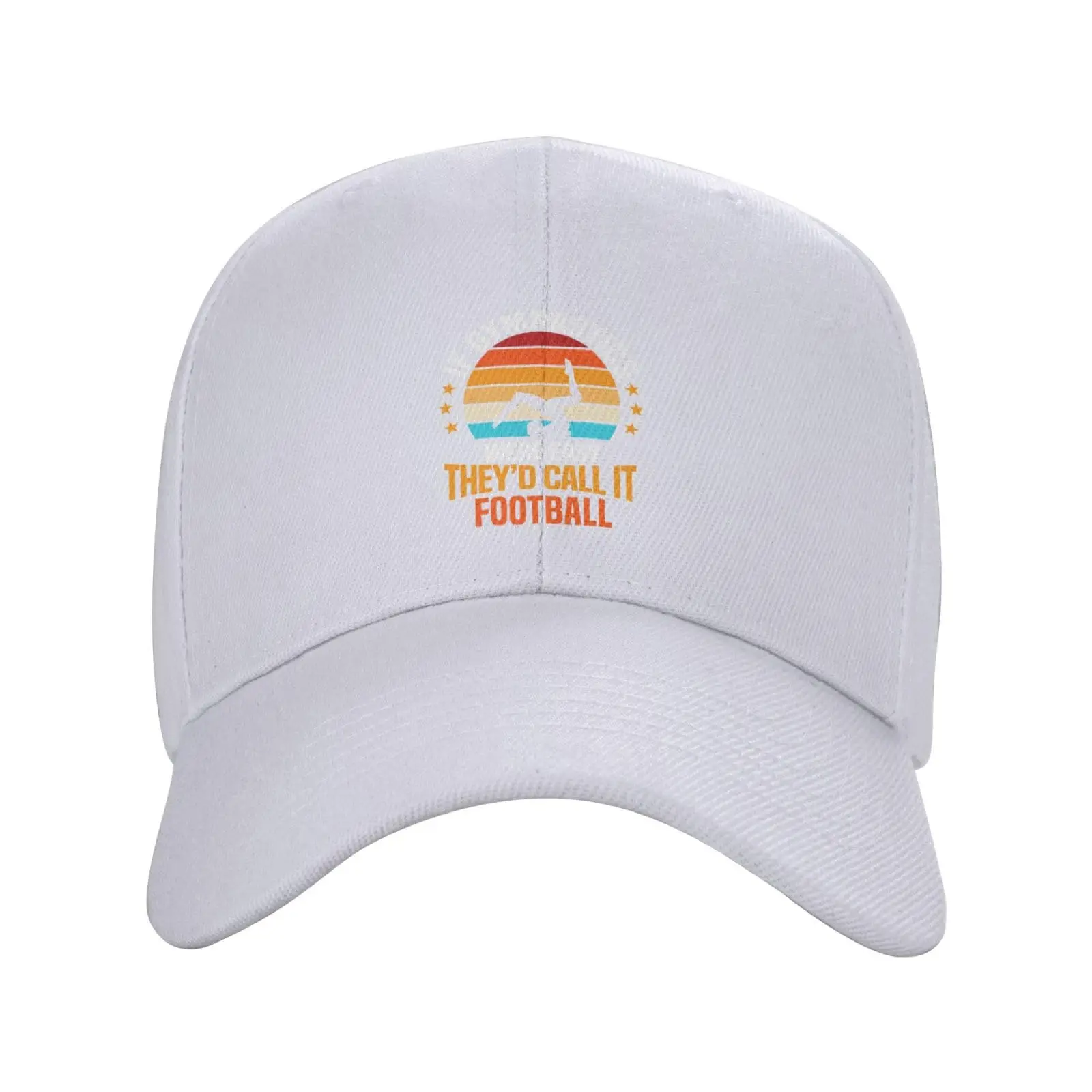 If Gymnastics were Easy Theyd Call It Football Adjustable Baseball Cap Casquette Curved Brim Sunhat dad hat White