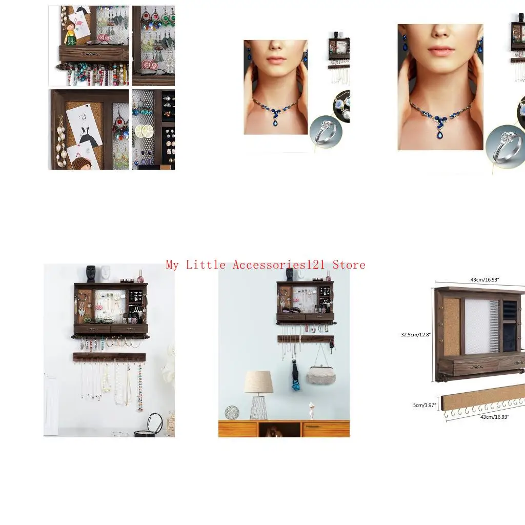 

Wall-mounted Jewelry Display Stand Jewelry Display Racks Jewelry Organizers