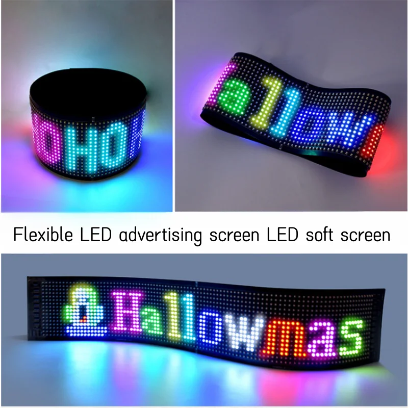 Waterproof LED Matrix Pixel Panel 5VUSB Flexible Addressable DIY Pattern Graffiti Scrolling Text Animation Display Car Bar Decor