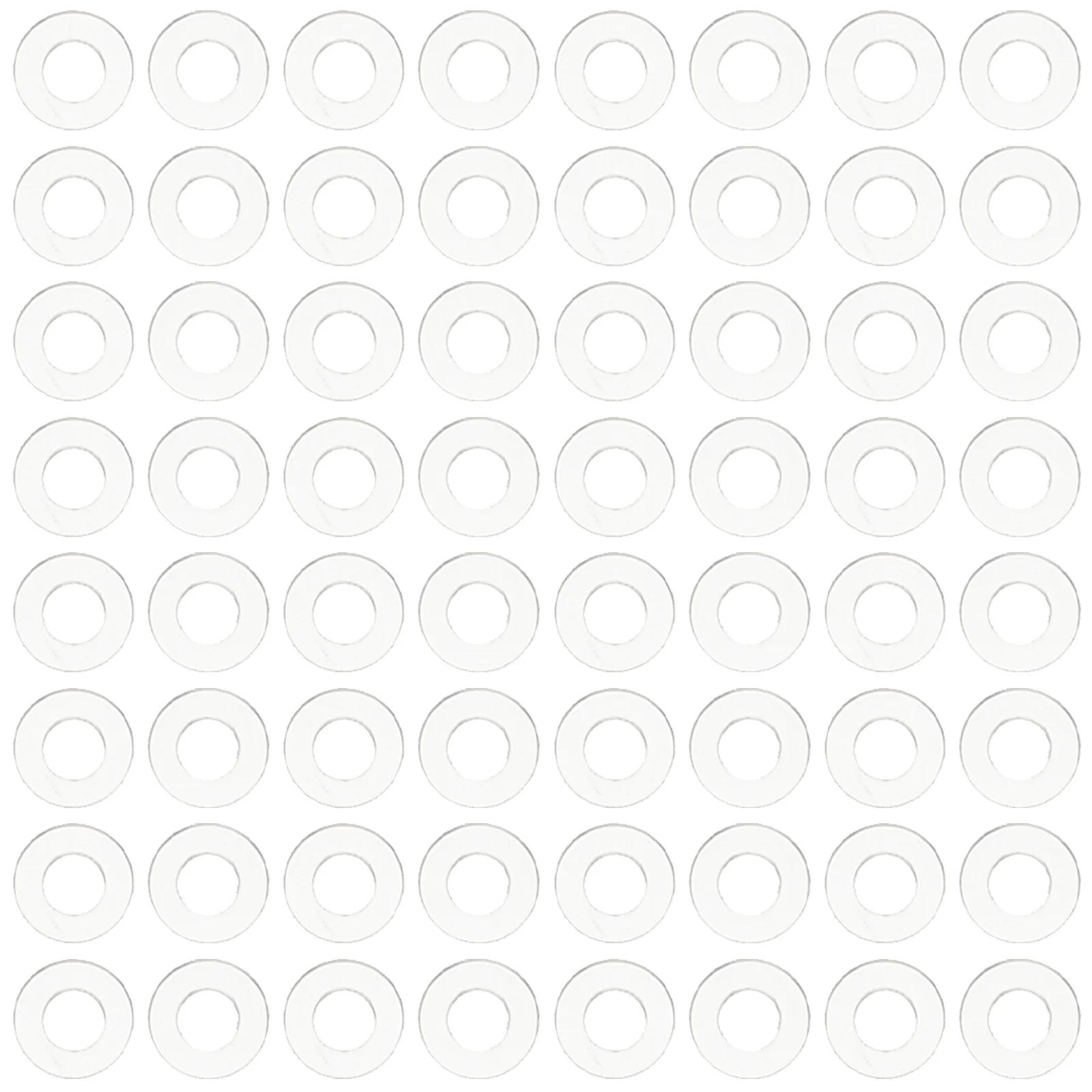 

2000Pcs Clear Plastic Flat Washers Transparent Round Spacers for Shower Door Handle Screws Plastic Gaskets Plumbing Replacement
