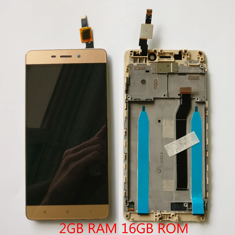 For Xiaomi Redmi 4 Standard 2GB 16GB LCD Display Screen Panel Monitor Pantalla with Touch Digitizer Sensor Glass Assembly Frame