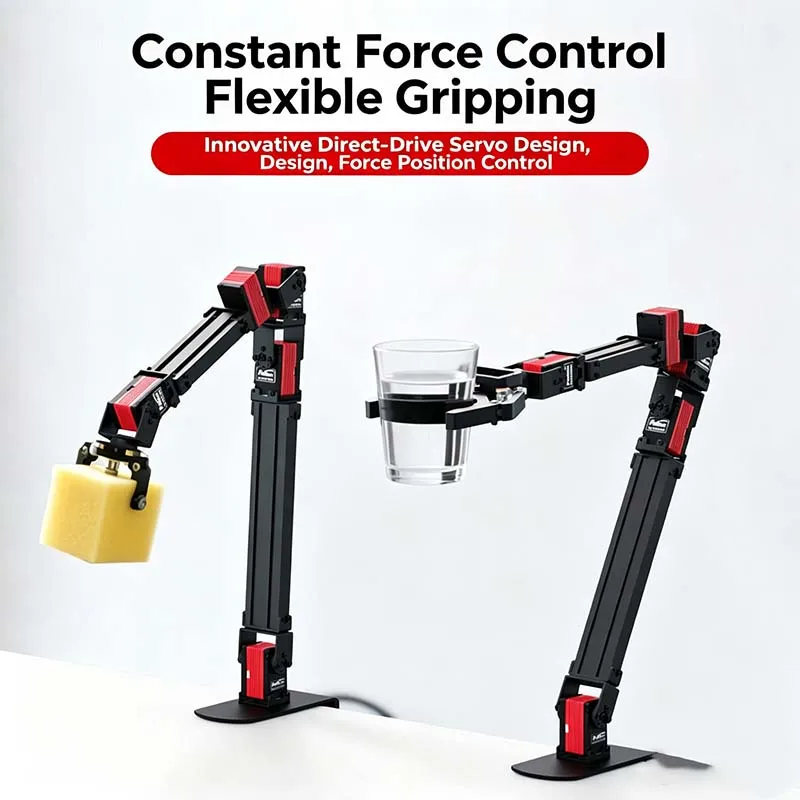 Full Aluminum Shell 14kg.cm Dual‑Shaft 360° TTL Constant‑Force Servo, All Steel Gears for Robotic Arm HL3915