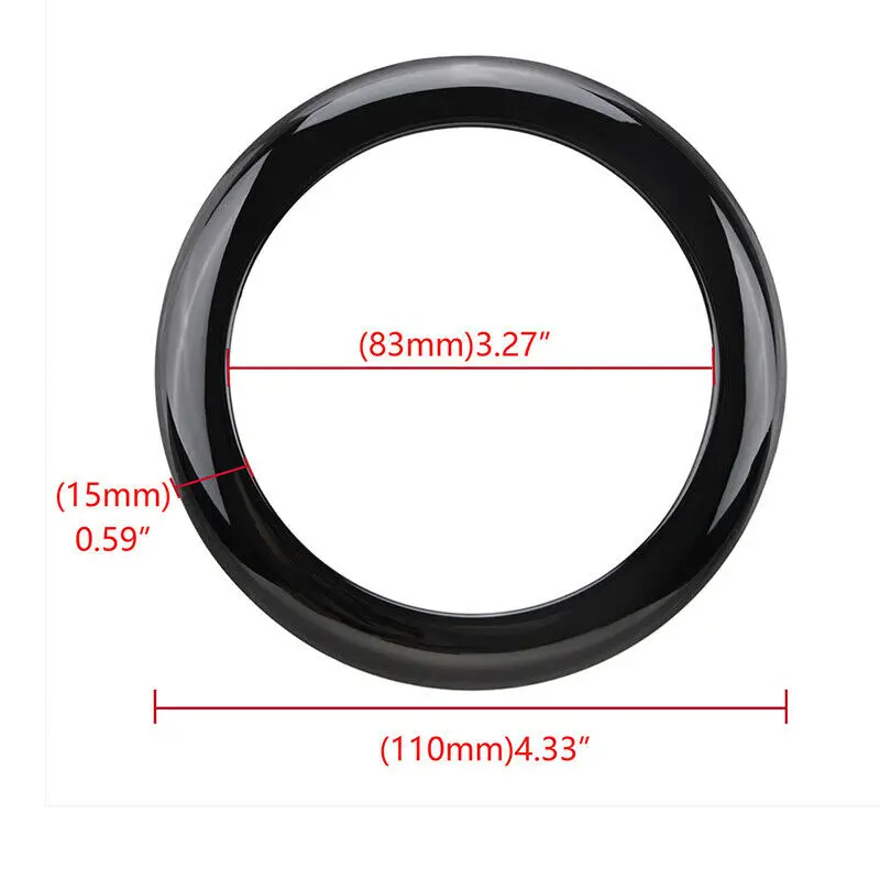 1Pcs Gloss Black Rear Badge Boot Ring Surround For Bmw F20 F21 1 Series M135i M140i Exterior Parts Styling Mouldings