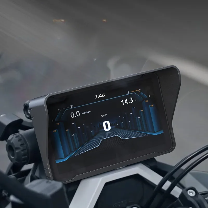 لـ Zontes 368G - مظلة شمسية لشاشة لوحة القيادة للدراجات البخارية (مضادة للوهج، حماية من الضوء) #2