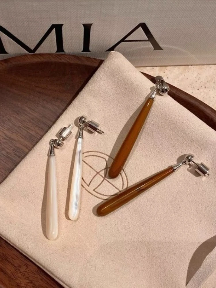 Frieren At The Funeral Character Frieren Cosplay Wood Grain Stone Teardrop Drop Earrings Fritillaria Long Tears Eardrop Jewelry