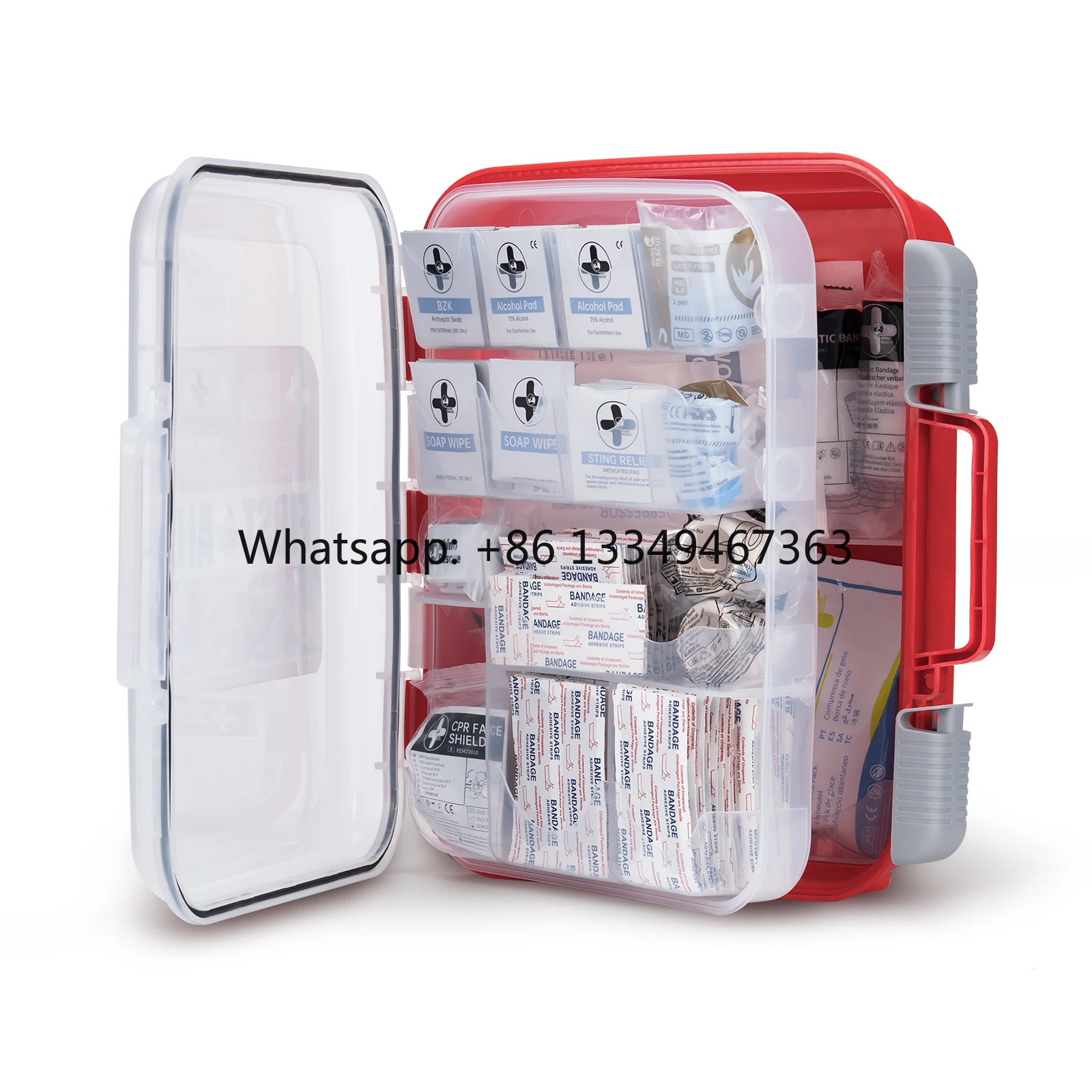 

Fast shipping Rescue First Aid Acrylic Storage Box First Aid Box for Home With Supplieshigh quality
