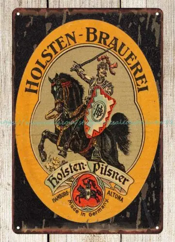 HOLSTEN BRAUEREI Pilsner metal tin sign bathroom wall hangings