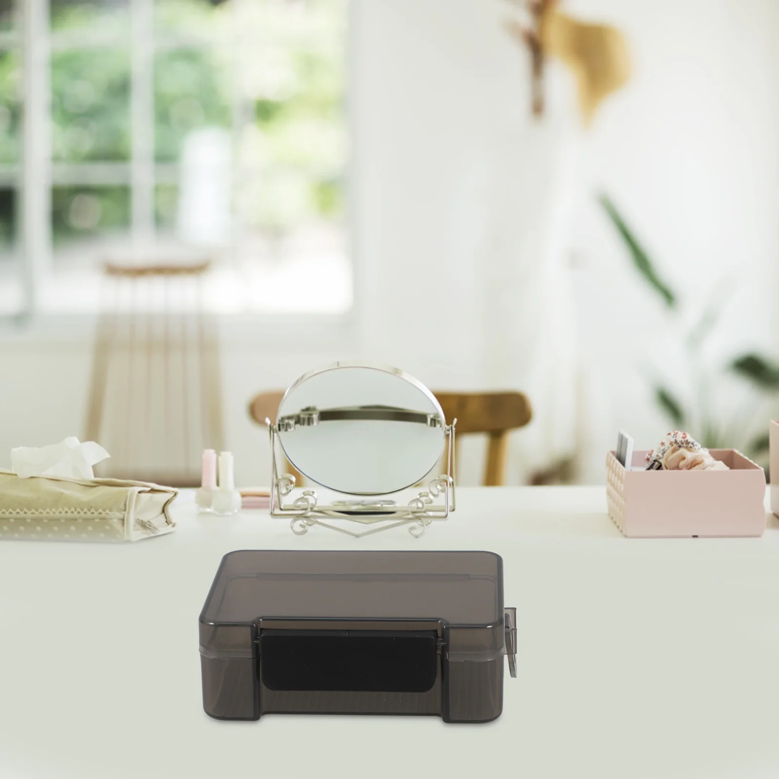 

Clear Plastic Storage Box Jewelry Organizer Small Accessories Craft Container Waterproof Portable Display Case