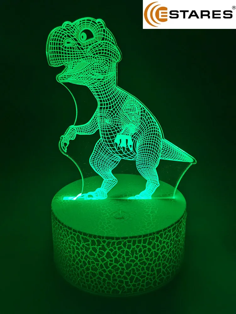 

Room Decor Anime LED Nightlights, 7 Color with Touch Sensor, Crystal Gift for Children Bedroom Dinosaur Unicorn Lamp for Kids