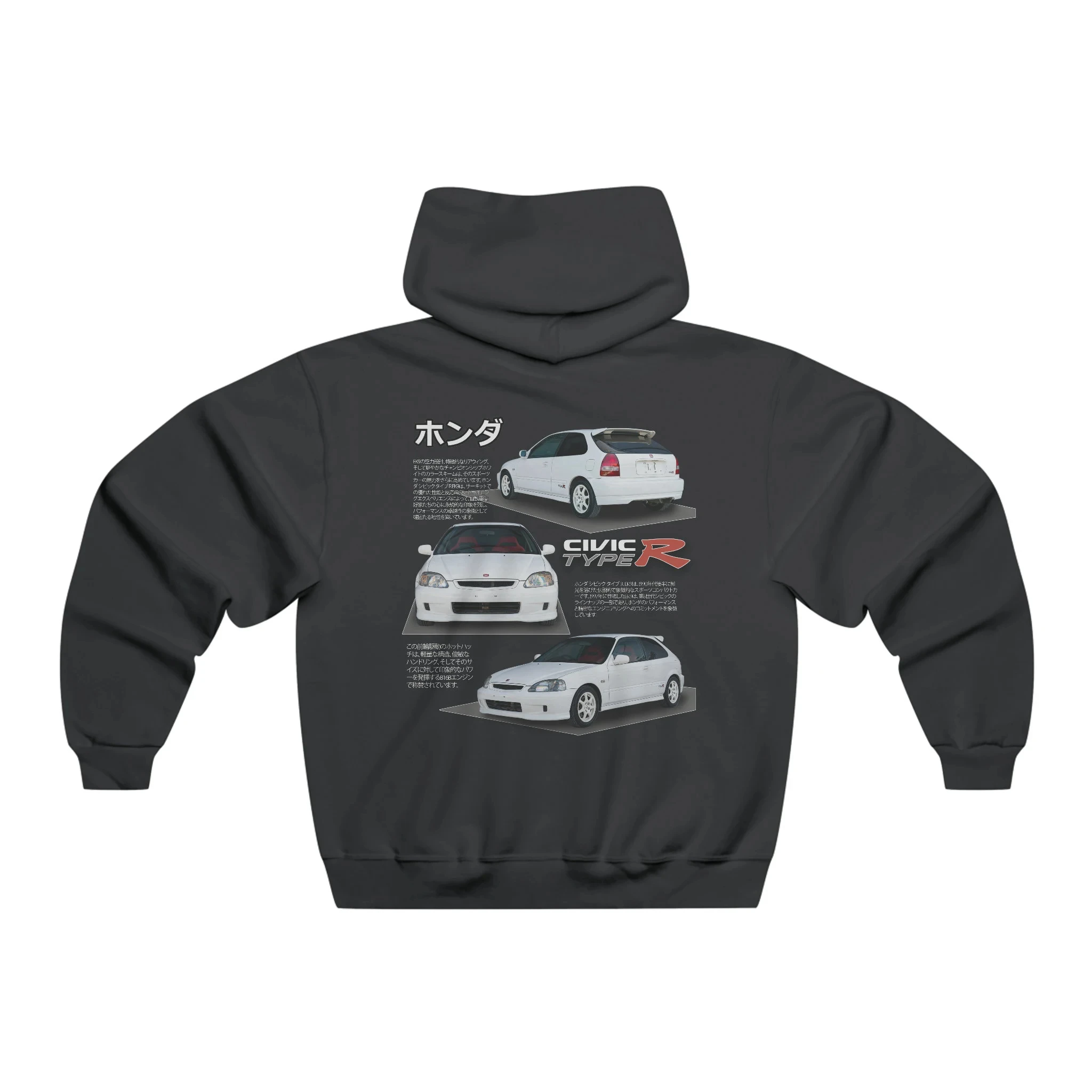 

Honda Civic EK9 Type R Hoodie Fashion Hooded Sweater Autumn and Winter Sweater Unisex Hoodie Car Lovers Printed Casual Pullover