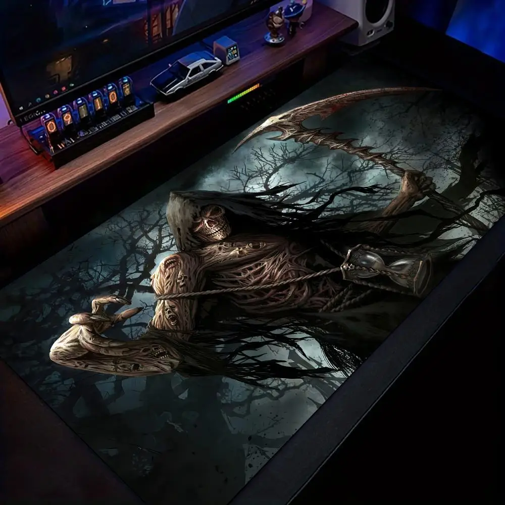 Death Skeleton Man anime Mouse Pad Desk Mat Gaming mat gamer pc accessories rubber anti-slip keypad mouse pads maus pad rug