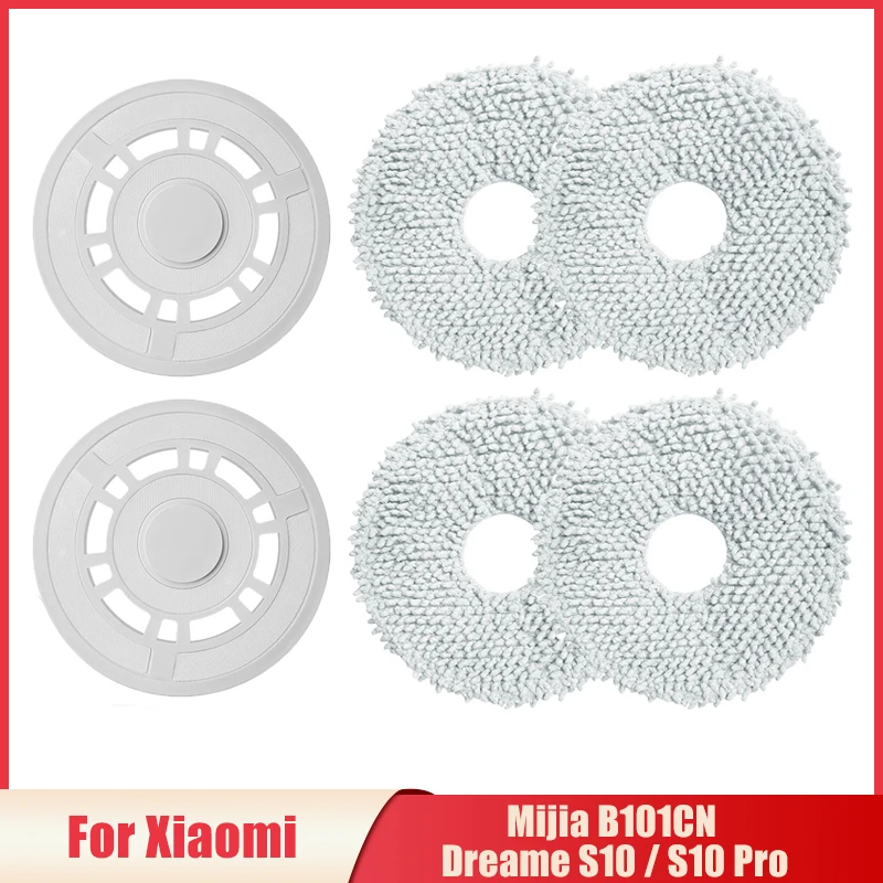Accesorios de Stents de tela para mopa para Xiaomi Mijia B101CN/Dreame S10 S10 Pro, almohadillas de fregona lavables, repuestos de trapos