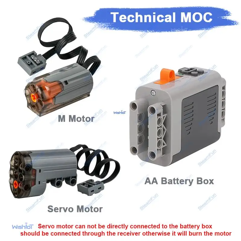 

Технические функции Power Functions: Мотор L XL, батарейный отсек AA, 88003, 8882, 8881 – Детали для конструктора, развивающие DIY-блоки, модель игрушки
