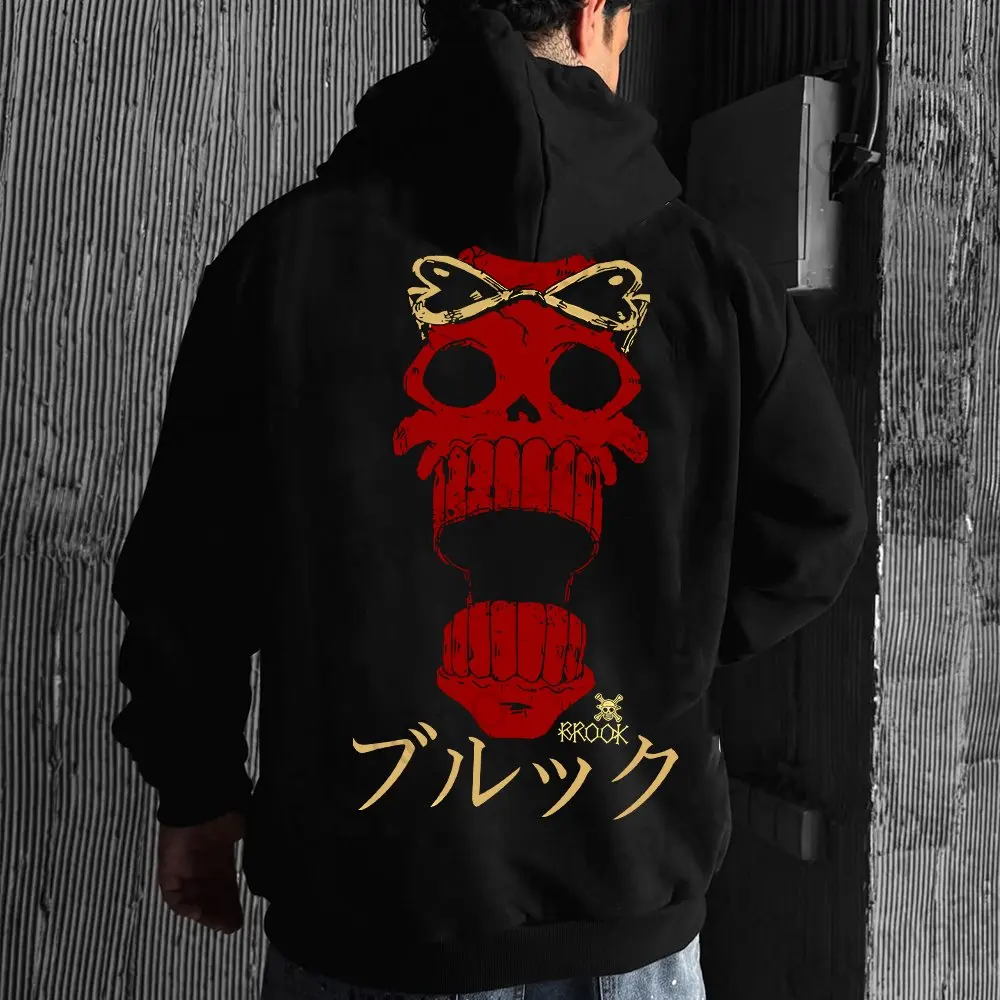 

ONE PIECE Parent-child Clothing Autumn and Winter Japanese Hotblooded Animation Classic Character Hoodie Men's and Women's Top