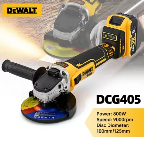 

DEWALT DCG405 125mm M14 flat head angle grinder bare machine tool cutting machine brushless 18V lithium battery Power tools