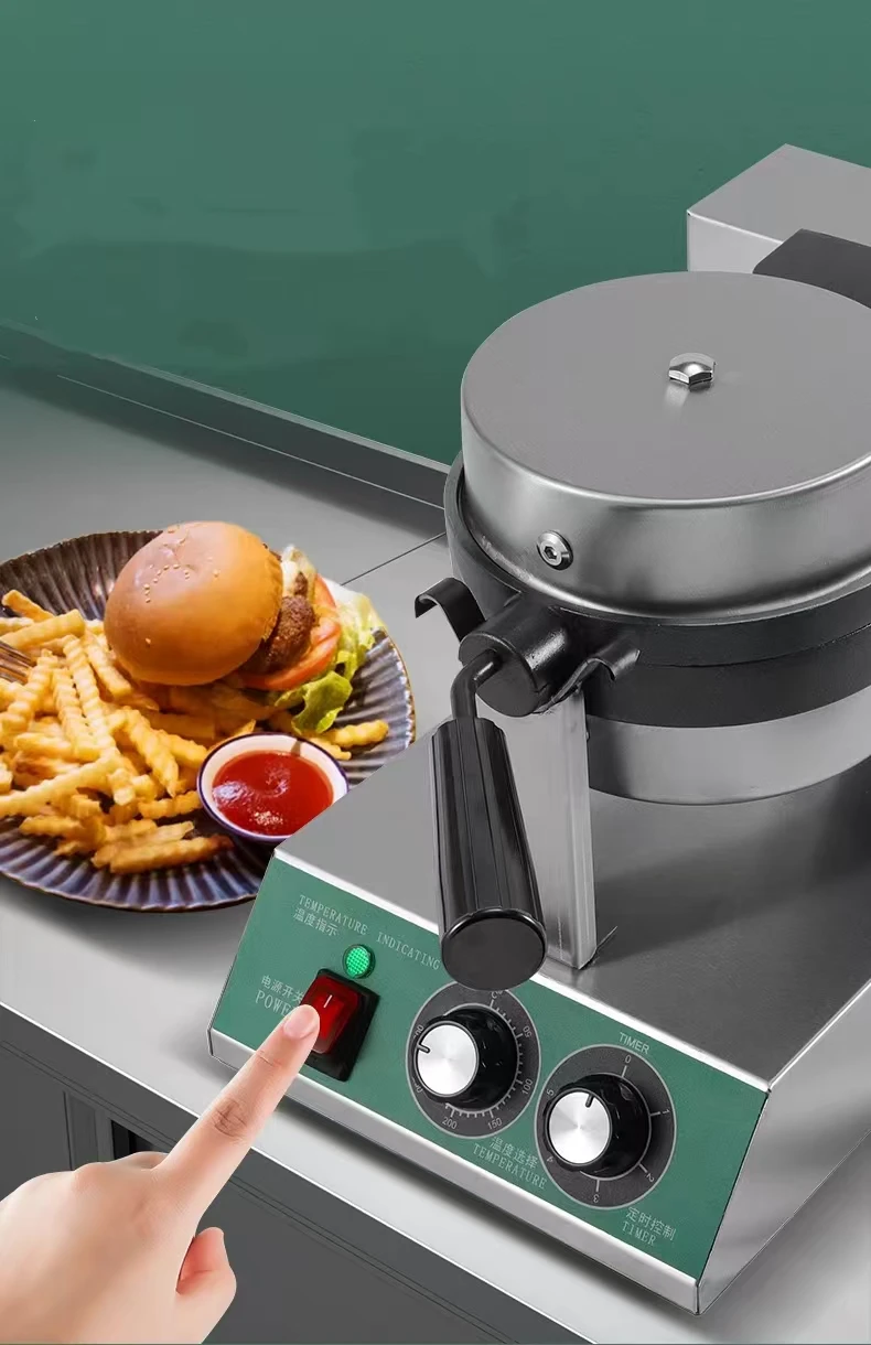 Ice Cream Burger Waffle Machine, High Quality Coating Electric UFO Burger Machine Grill Gelato Panini Press Making 220V