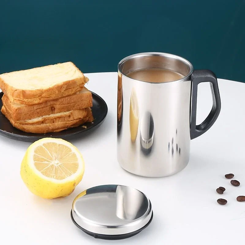 350/500ml Stainless Steel Thermal Cup with Lid Insulation Thermo Milk Cups Office Water Mugs For Travel Camping Vacuum Flask