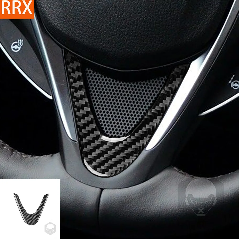 Für Acura TLX 2015-2020 Real Carbon Fiber Aufkleber lenkrad Kinn Panel Trim Abdeckung Auto Zubehör Innen dekorative