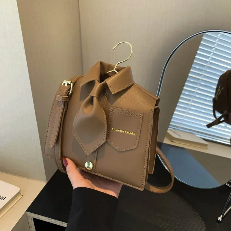 Hot Selling Creative Design Versatile PU Women's Shoulder Bag Hot Sale Fashion Sewing Thread Trend Niche Women's Crossbody Bags