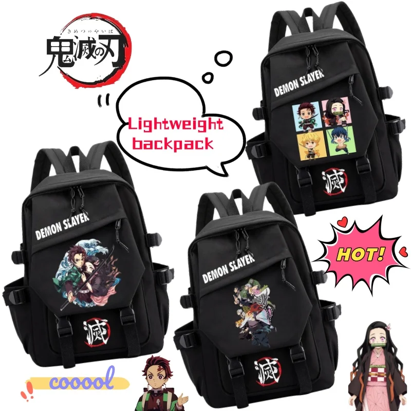 

Demon Slayer Kamado Tanjirou Tokitou Muichirou Creative Large Capacity Computer Bag Anime Cartoon Student Lightweight Backpack