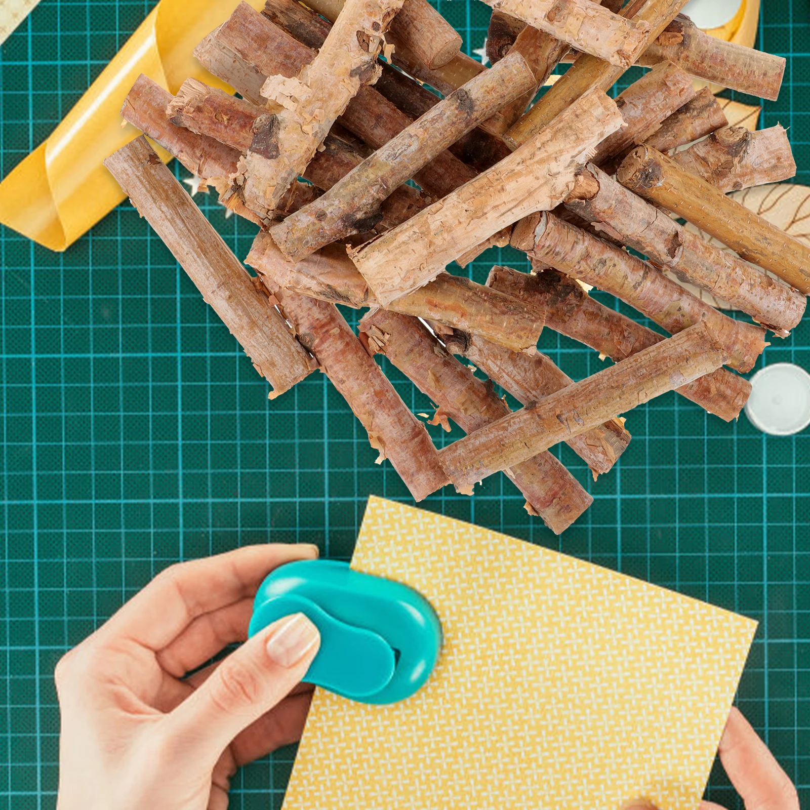 

30Pcs Wood Log Sticks No Smell Sturdy Craft Sticks for DIY Crafts Rustic Decoration Wood Branches Photo Props